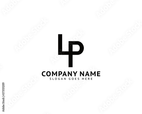 Initial Letter LP Logo Template Design