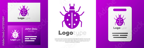 Logotype Mite icon isolated on white background. Logo design template element. Vector.