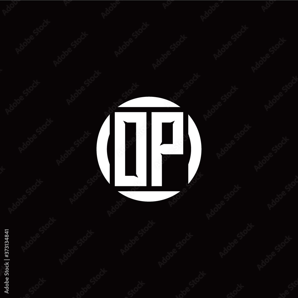 O P initial logo modern isolated with circle template O P initial logo modern isolated with circle template