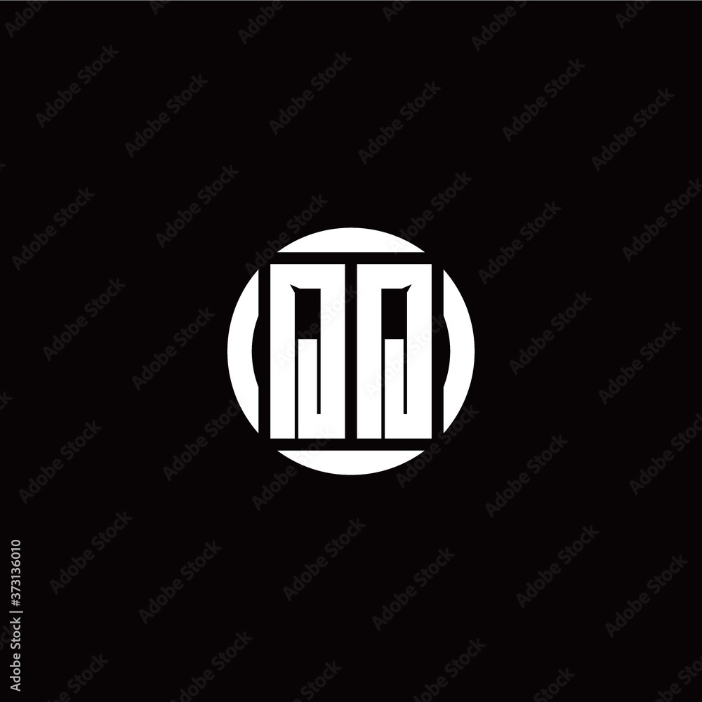 Q Q initial logo modern isolated with circle template Q Q initial logo modern isolated with circle template