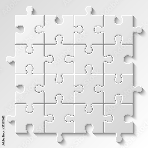 Puzzle piece business presentation. Circle infograph. Step process diagram. Section compare banner.
