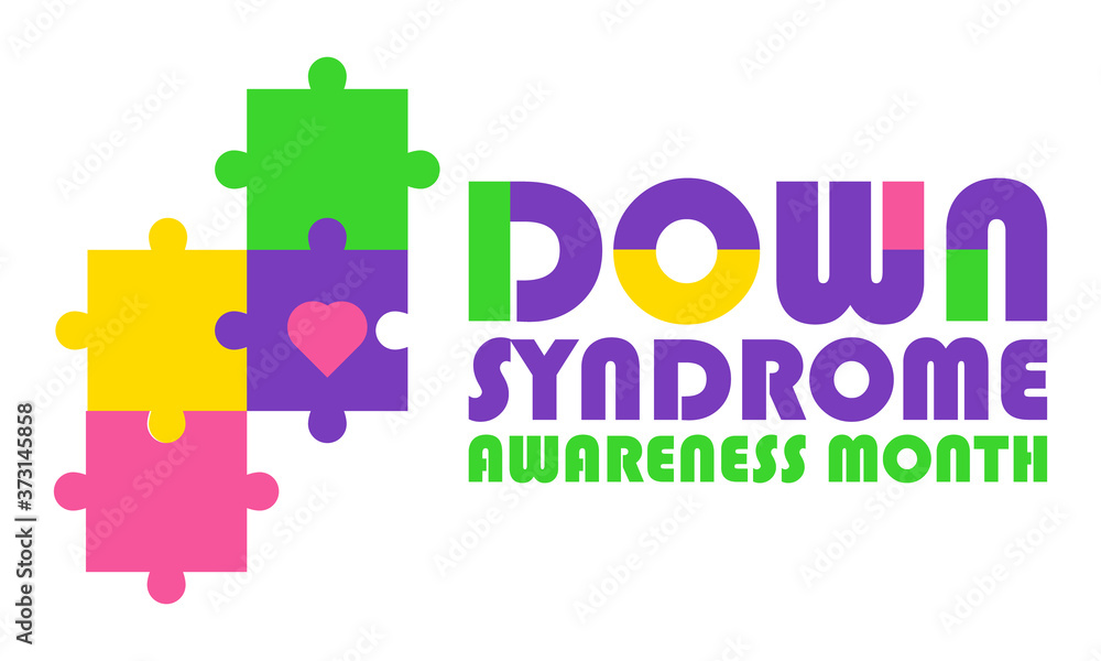 Down Syndrome Awareness Month is an annual designation observed in October. Poster, card, banner, background design. Down Syndrome Awareness Month is an annual designation observed in October. Poster, card, banner, background design.