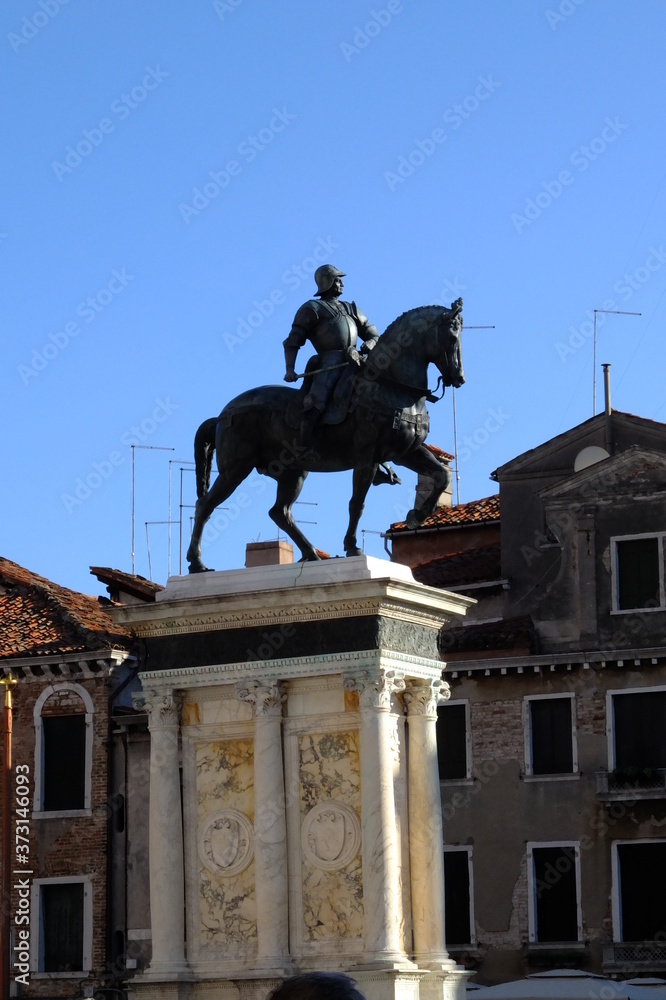 Bartolomeo Colleoni, Venezia monumento equestre, Monumento in Bronzo del Verrocchio