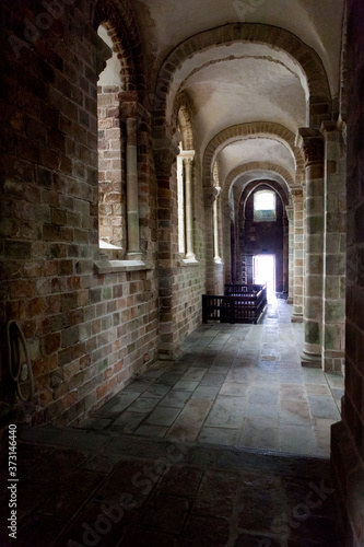 Medieval abbey cathedral fortress inside with chapel © zarajsky