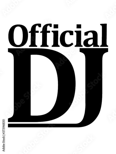 Text Official DJ Logo 
