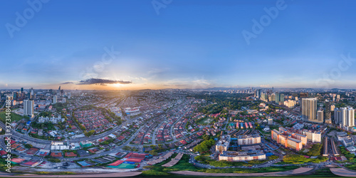 360 Aerial Panorama Level 52_Kuala Lumpur_Malaysia_Bangsar (Early Evening) © Jackson.S