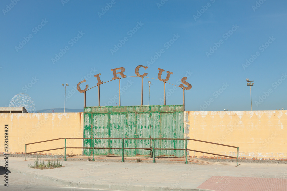 LA LINEA, SPAIN Jul 09, 2014 La linea, Cadiz, Spain Entrance to the