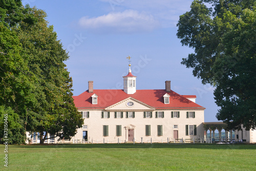 Mount vernon mansion of the first president of US, George Washington. photo