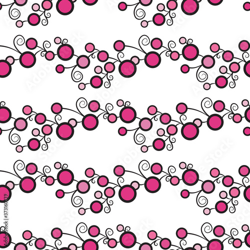 wild berries vector pattern for decoration