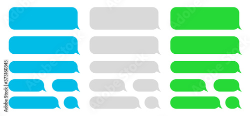 Set message icons, dialogue. Social network chatting window – for stock