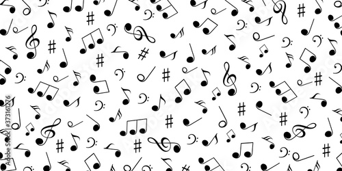 Music notes, group musical notes background – for stock