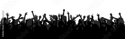 Vászonkép Set hands up revolution