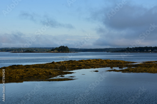 Beautiful Seascape with Islands Off the Coast of Maine photo