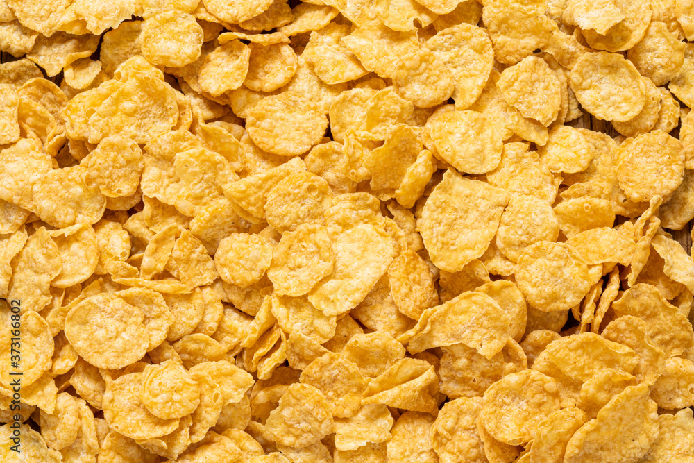 Breakfast cornflakes in a plate Breakfast cornflakes in a plate