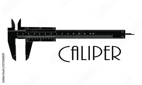 Logo metal locksmith tool caliper