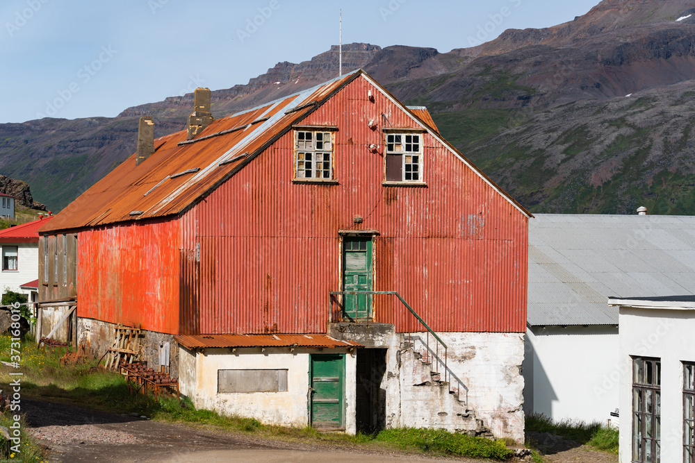 Djupavik Bucht und Ort in den Westfjorden auf Island