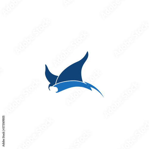 vector illustration of manta logo for electrical and more