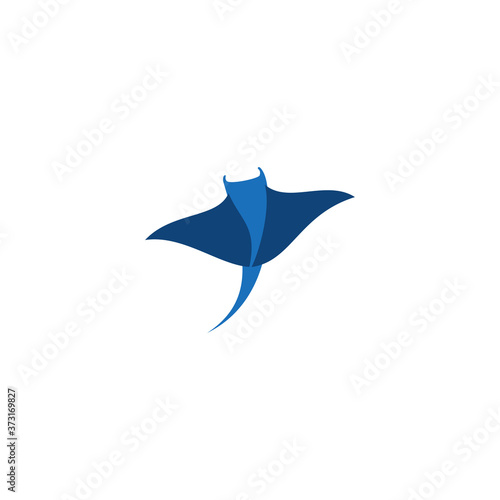vector illustration of manta logo 