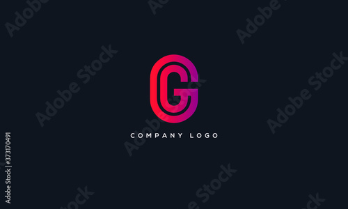 Alphabet letter icon logo GG.