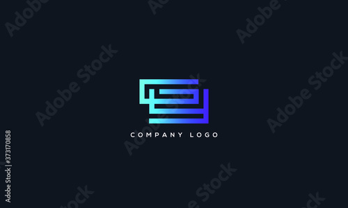 Alphabet letter icon logo GY. photo