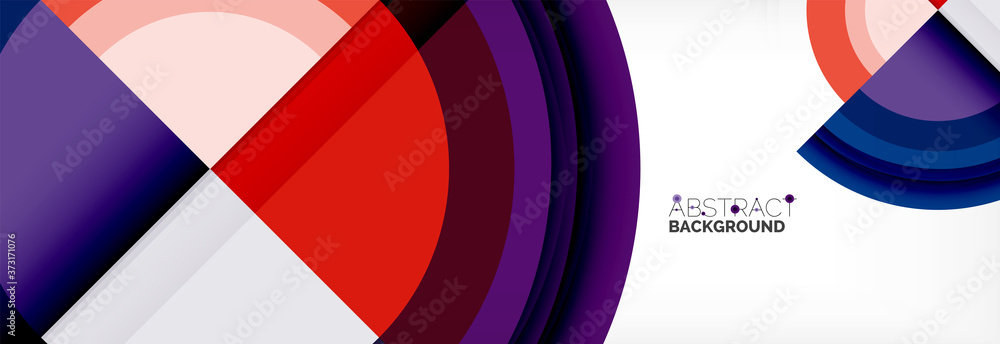 Round shapes, triangles and circles. Modern abstract background Round shapes, triangles and circles. Modern abstract background