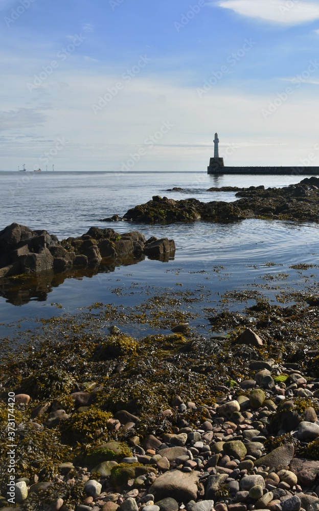 Lighthouse at Aberdeen harbour