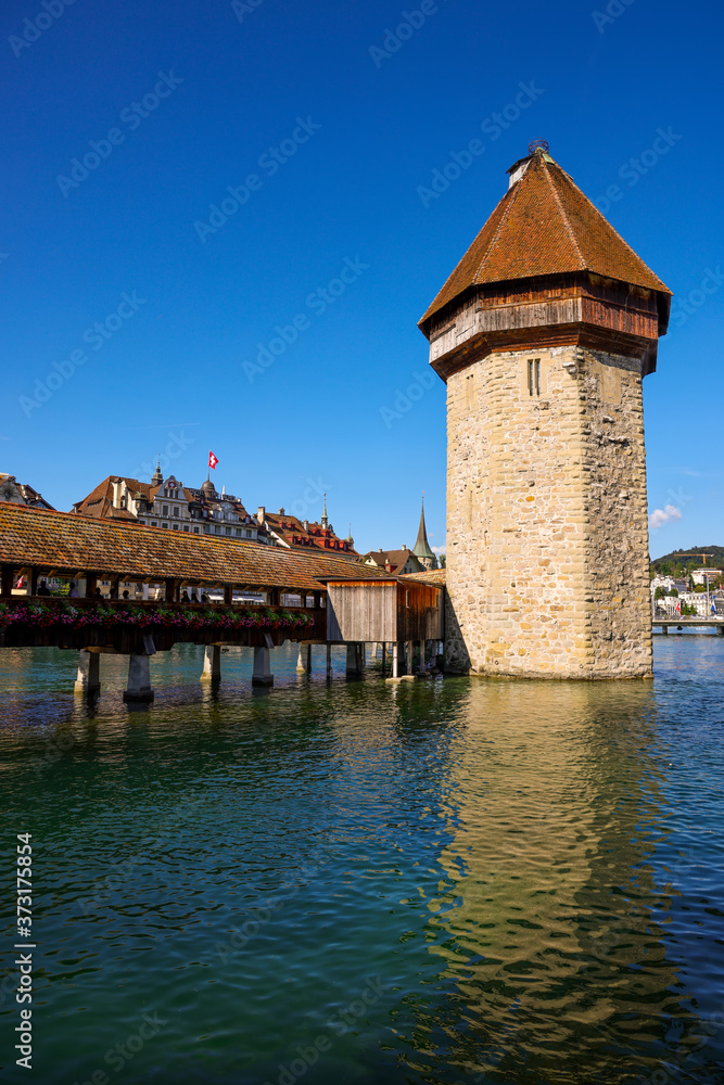 Chapel Bridge in the city of Lucerne - travel photography
