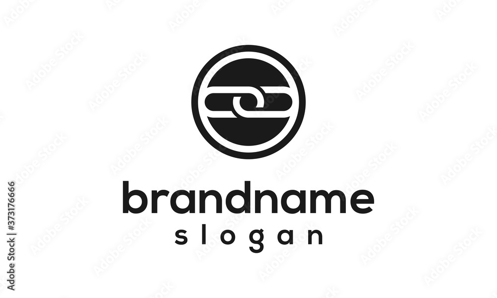 simple chain logo design vector simple chain logo design vector