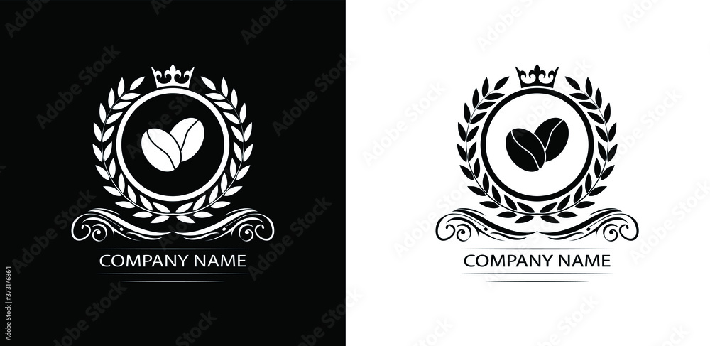 coffee logo template caffeine luxury royal vector company decorative emblem with crown
coffee logo template caffeine luxury royal vector company decorative emblem with crown