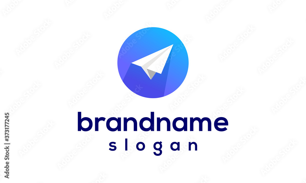 paper plane logo design vector paper plane logo design vector