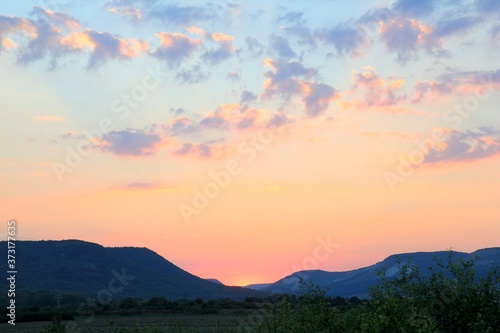 Rays of the setting sun. Provadia (Bulgaria) photo