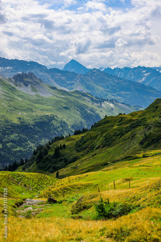 Fototapeta Naklejka Na Ścianę i Meble -  The Swiss Alps at Melchsee Frutt - travel photography