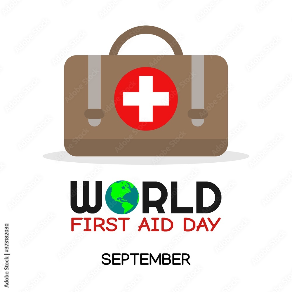 Fototapeta premium World First Aid Day Vector Illustration