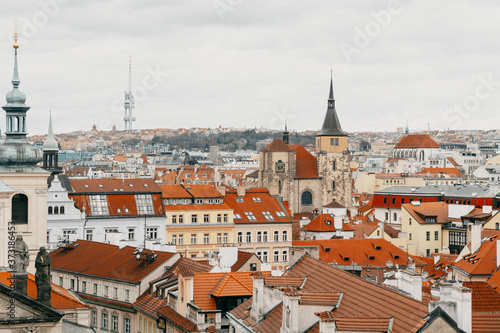 Red roofs of Prague