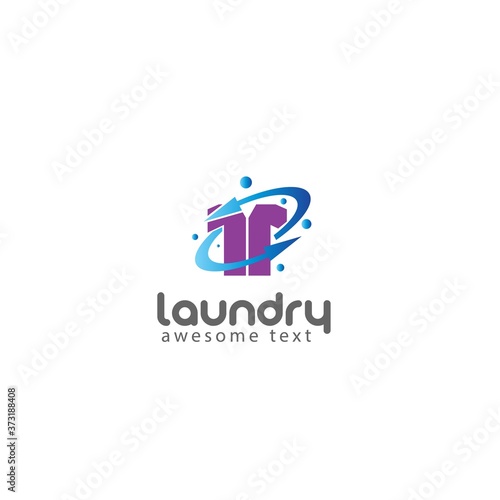 Laundry Logo designs concept vector, Washing Machine logo symbol