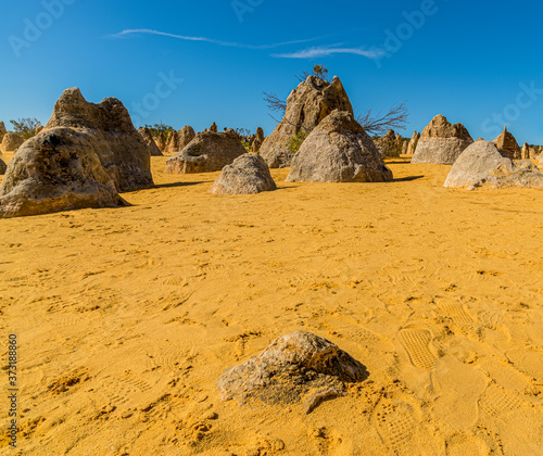 The Pinnacles are limestone formations within Nambung National Park, near the town of Cervantes.