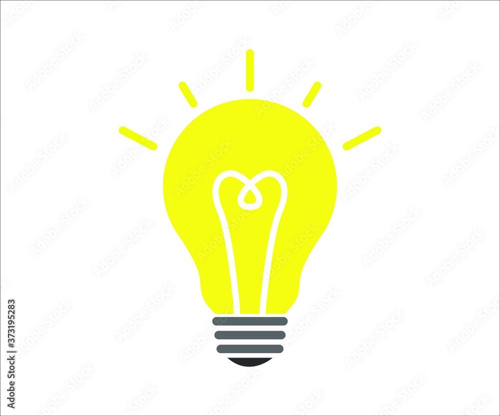 Vector icon set of light bulb, idea bulb, solution, thinking, electricity flat icon concept, light bulb icon with outline an fill, flat design concept Vector icon set of light bulb, idea bulb, solution, thinking, electricity flat icon concept, light bulb icon with outline an fill, flat design concept