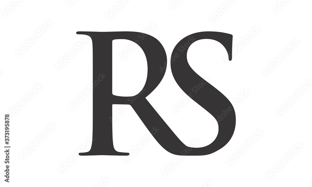 Abstract RS vector logo Abstract RS vector logo