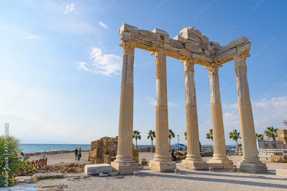 Temple of Apollo at Side in Antalya, Turkey