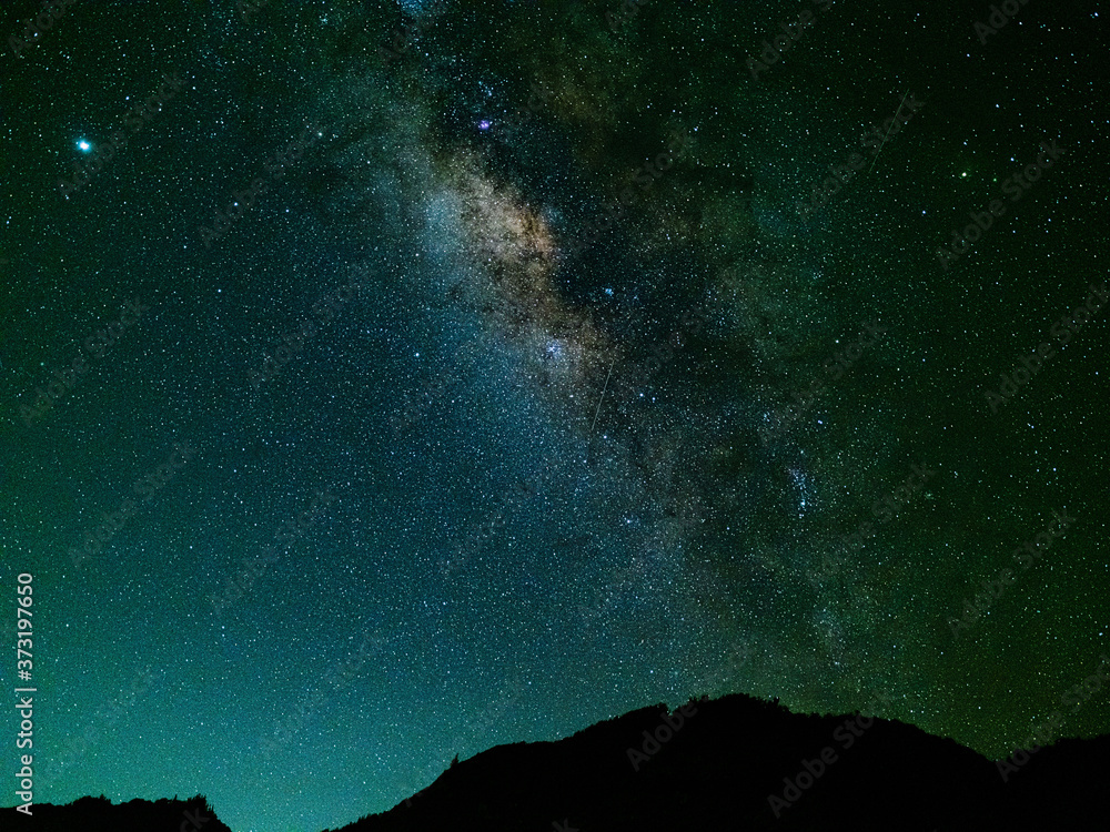 starry night sky with Milky Way