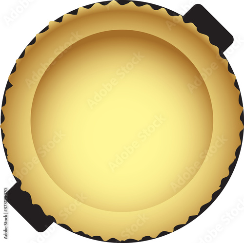 Pan for pie crust