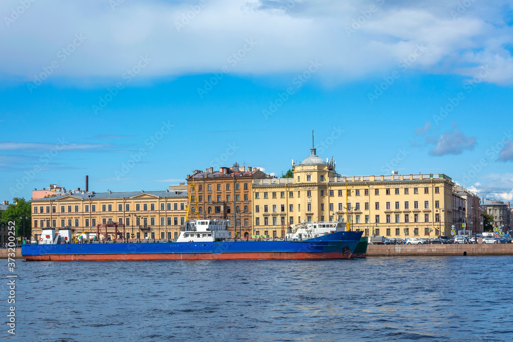 Saint Petersburg, panoramic view from the Neva river