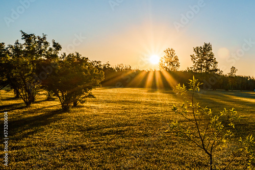 Golden light during a sunrise time at Sat Malo 