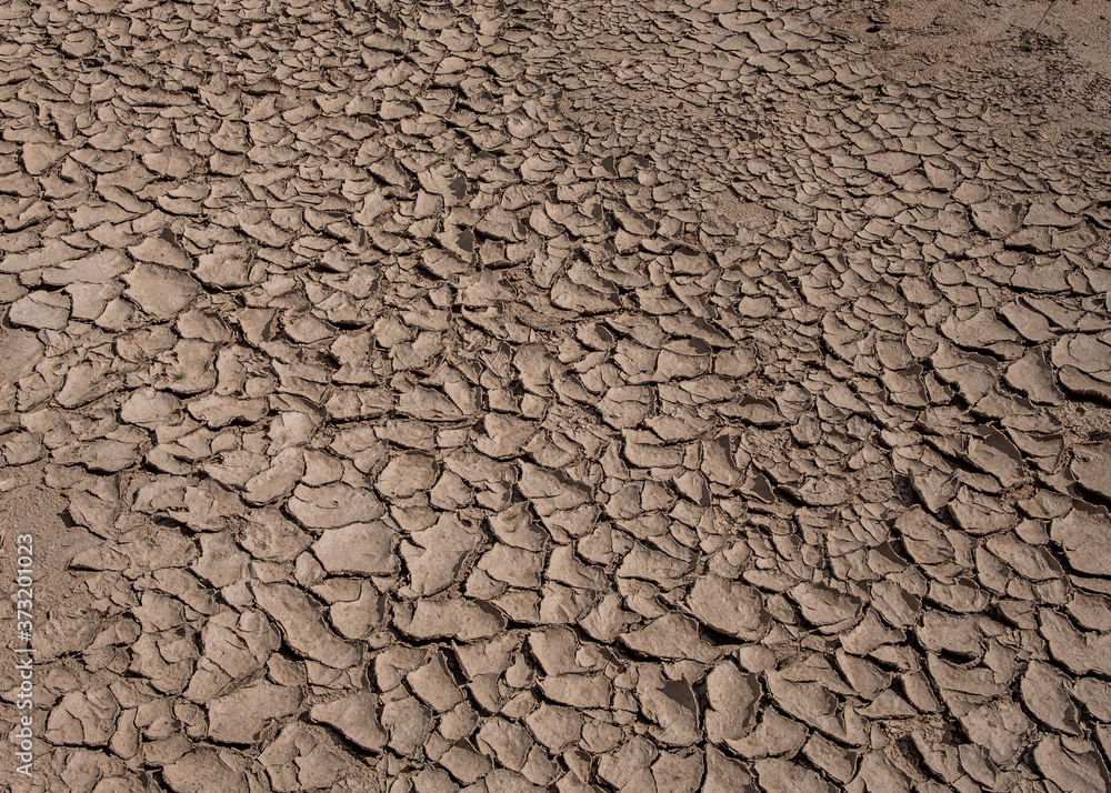 Cracked desert ground, abstract composition, background or backdrop Cracked desert ground, abstract composition, background or backdrop