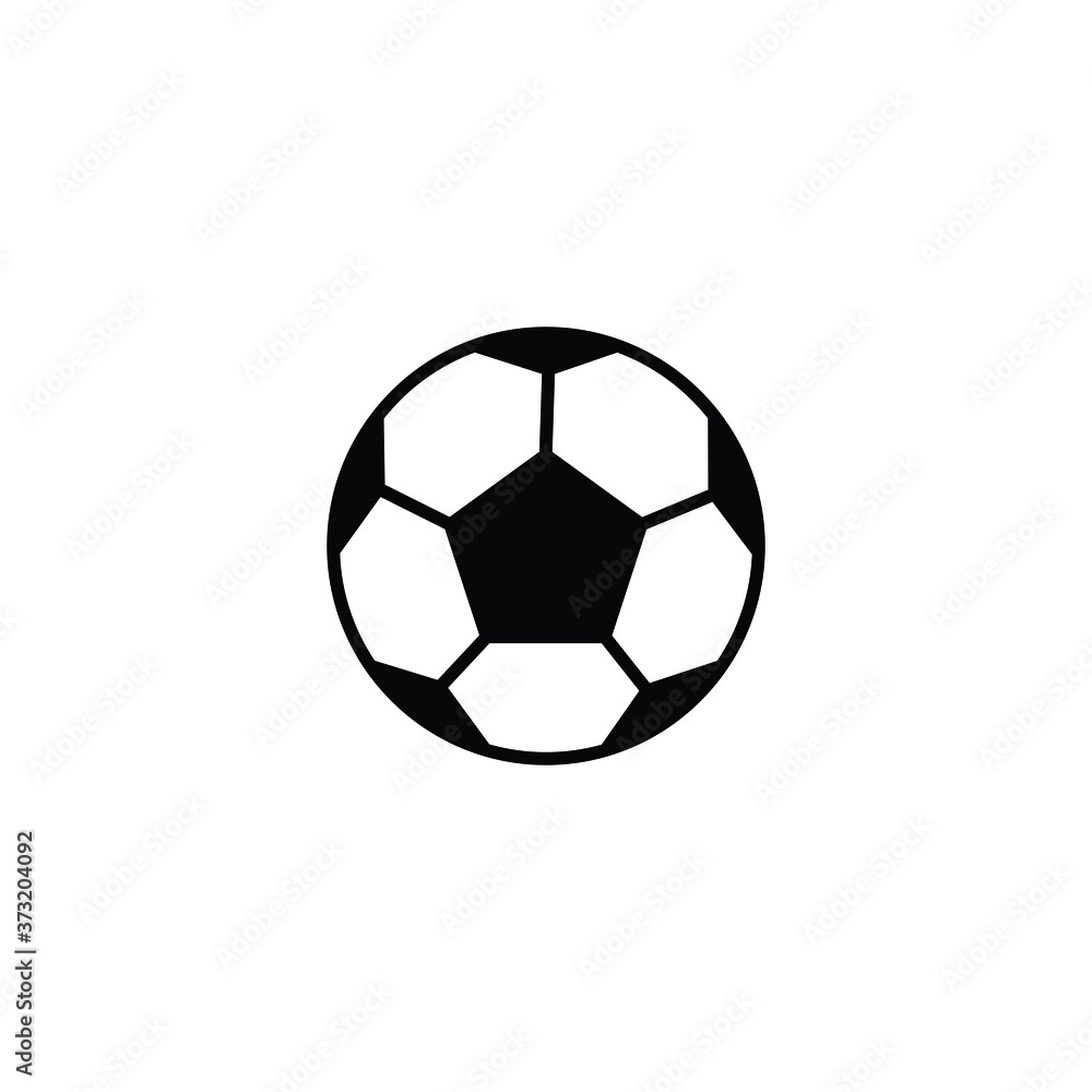 Soccer ball icon isolated vector on white background, sign and symbol Soccer ball icon isolated vector on white background, sign and symbol