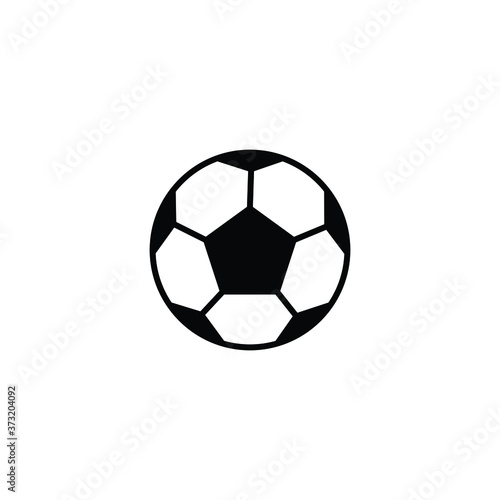 Soccer ball icon isolated vector on white background  sign and symbol 