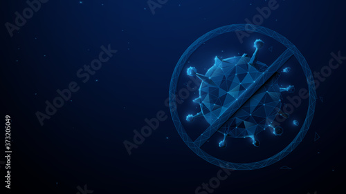 Abstract 3D of anti Coronavirus background. Coronavirus outbreak and influenza background. Virus Covid 19. Novel coronavirus