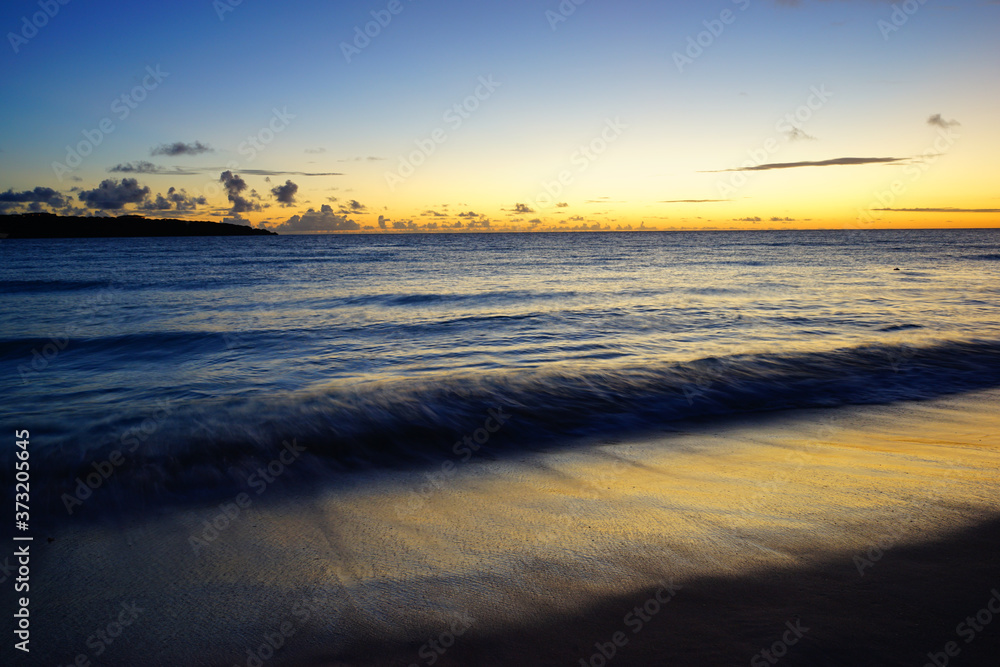 Fototapeta premium The beach of the evening view in Okinawa in Japan
