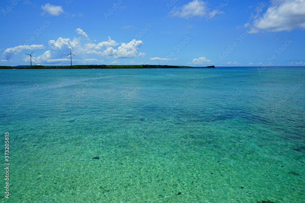The Blue Sea and Wind Power in Okinawa, Japan