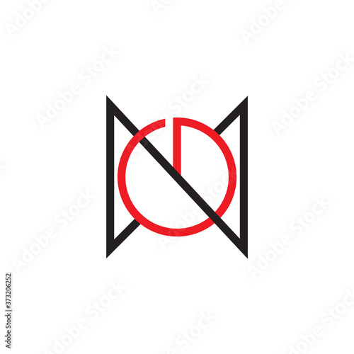 letter on power button electronic design symbol logo vector